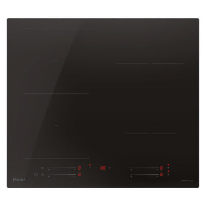 Haier 60cm 4 Zone Induction Cooktop with Low Current - Black Glass (500 Series)