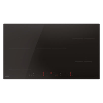 Haier 90cm 5-Zone Induction Cooktop with Flexi Zone - Black Glass (500 Series)