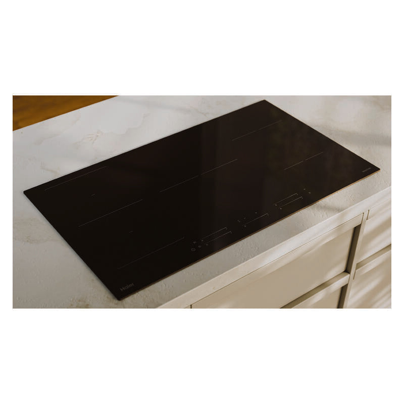 Haier 90cm 5-Zone Induction Cooktop with Flexi Zone - Black Glass (500 Series)