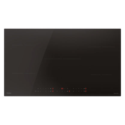 Haier 90cm 5 Zone Induction Cooktop with Low Current - Black Glass (300 Series)