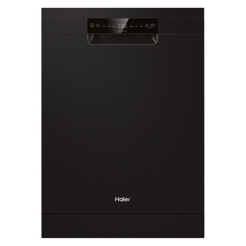 Haier 13 Place Setting Freestanding Dishwasher - Hygiene - Black (300 Series)