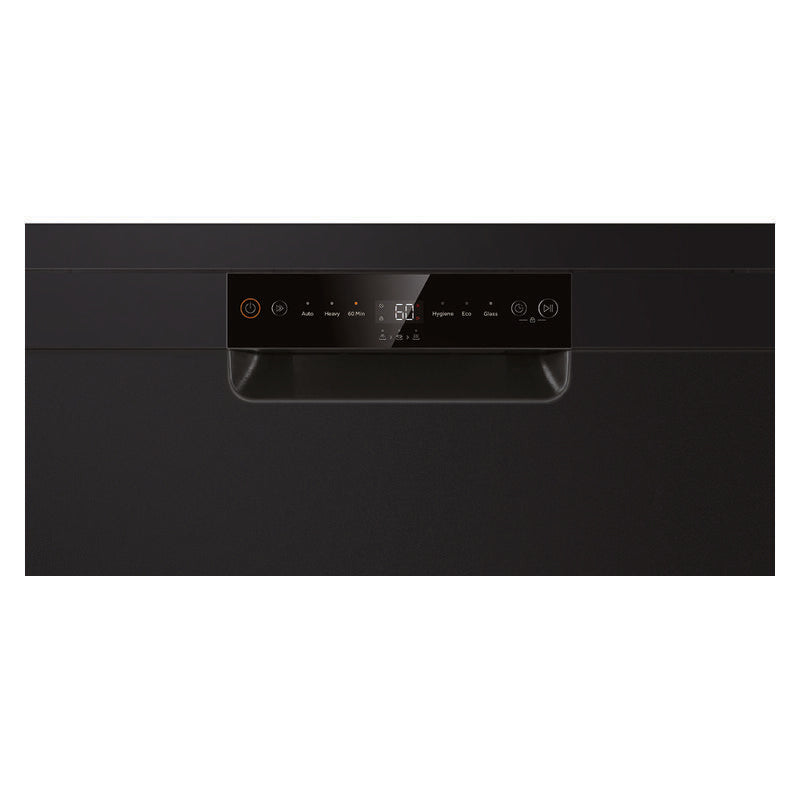 Haier 13 Place Setting Freestanding Dishwasher - Hygiene - Black (300 Series)