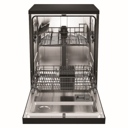 Haier 13 Place Setting Freestanding Dishwasher - Hygiene - Black (300 Series)