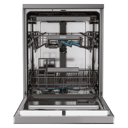 Haier15 Place Setting Smart Freestanding Dishwasher - Satina (600 Series)