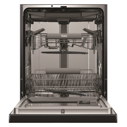 Haier15 Place Setting Smart Built-Under Dishwasher - Black (600 Series)