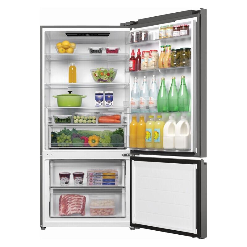 Haier 517L Bottom Mount Fridge Freezer - Satina (500 Series)