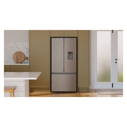Haier 509L French Door Fridge Freezer with Water Dispenser - Satina (500 Series)