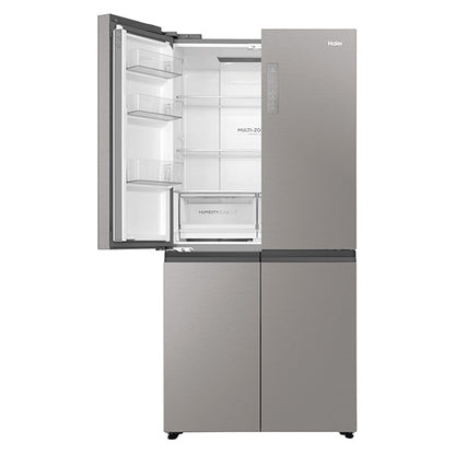 Haier 463L Quad Door Fridge Freezer - Satina (600 Series)