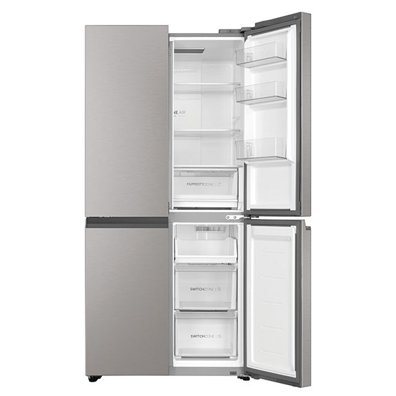 Haier 463L Quad Door Fridge Freezer - Satina (600 Series)