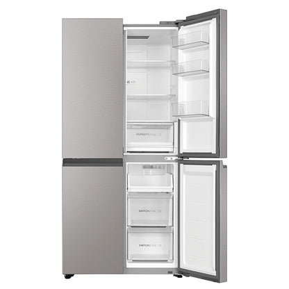 Haier 463L Quad Door Fridge Freezer - Satina (600 Series)