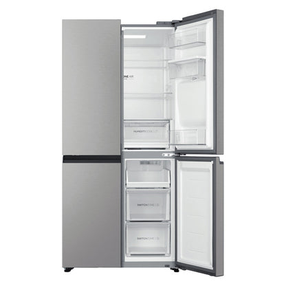 Haier 508L Quad Door Fridge Freezer with Water Dispenser - Satina (600 Series)