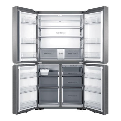 Haier 623L Quad Door Fridge Freezer - Satina (600 Series)