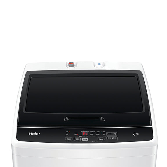 Haier 6kg Top Load Washing Machine - White (300 Series)