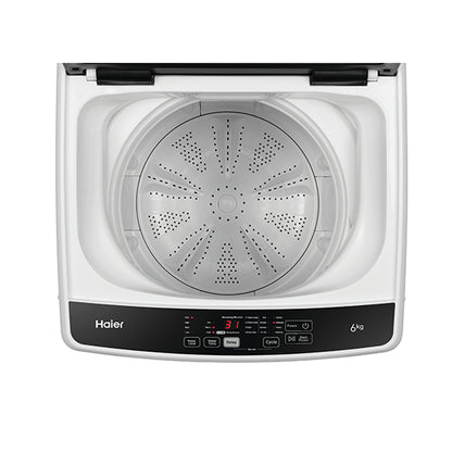 Haier 6kg Top Load Washing Machine - White (300 Series)