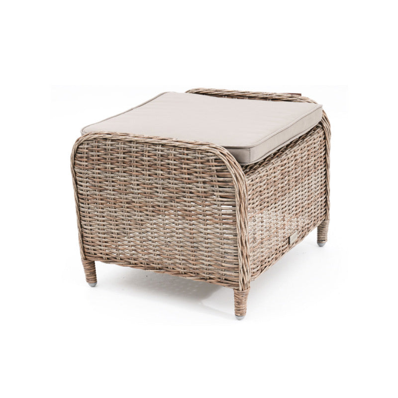 Hawaii Outdoor Ottoman - Marina/Taupe