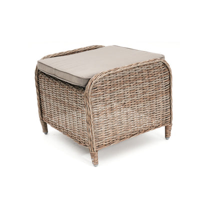Hawaii Outdoor Ottoman - Marina/Taupe