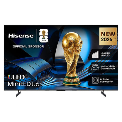 Hisense 50" U6SAU Smart 4K Mini-LED Hi-QLED AI TV (2026)