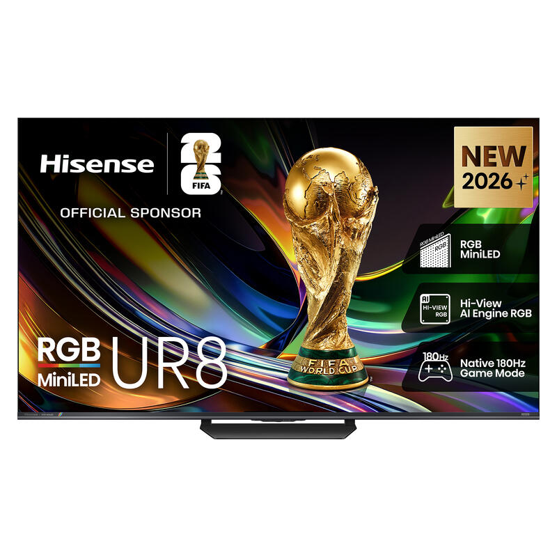 Hisense 65" UR8 Smart 4K RGB MiniLED AI TV (2026)