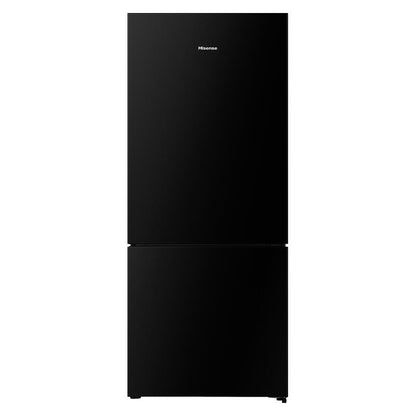 Hisense 417L Bottom Mount Fridge Freezer - Black