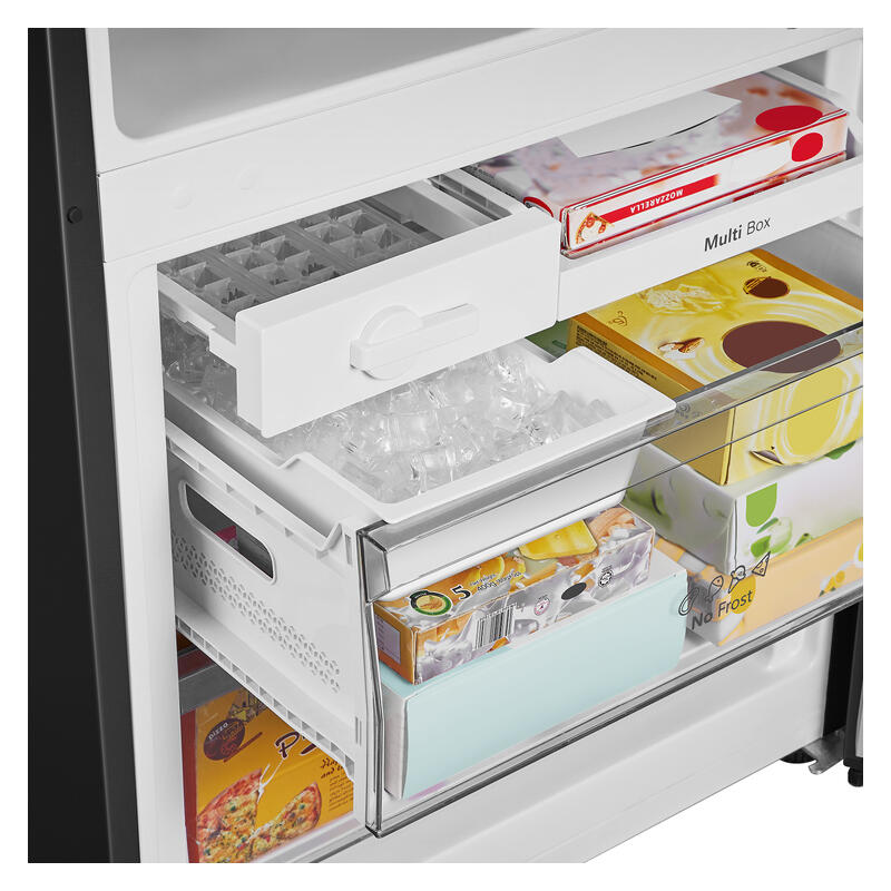 Hisense 417L Bottom Mount Fridge Freezer - Black