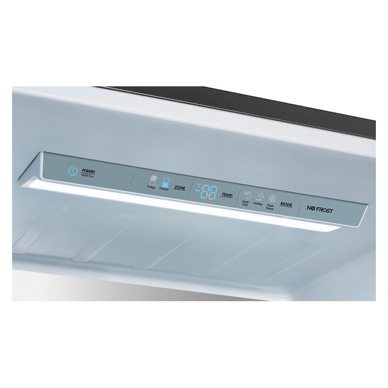 Hisense 417L Bottom Mount Fridge Freezer - Black