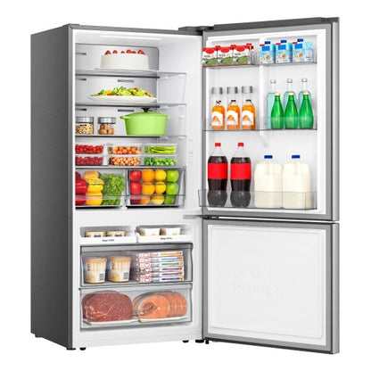 Hisense 503L Bottom Mount Fridge Freezer - Stainless Steel