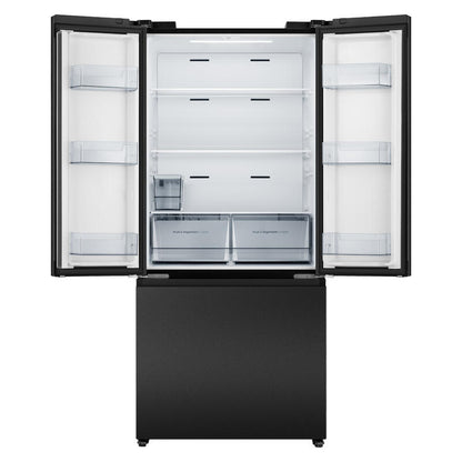 Hisense 541L Pureflex French Door Fridge with Non- Plumbed Ice & Water - Black