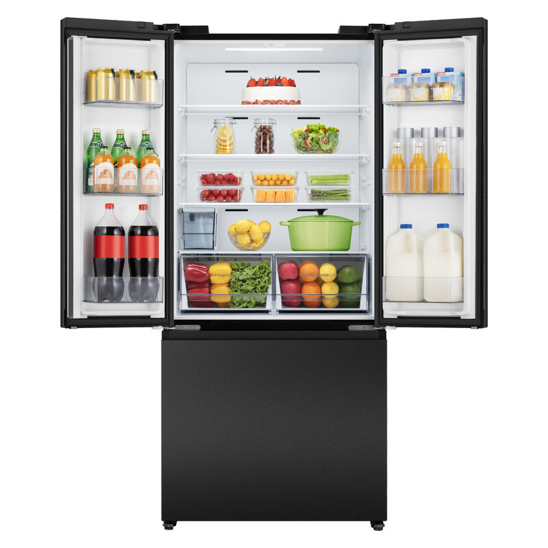 Hisense 541L Pureflex French Door Fridge with Non- Plumbed Ice & Water - Black