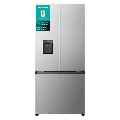 Hisense 544L French Door Fridge Freezer with Water Dispenser - (PureFlex) Stainless Steel