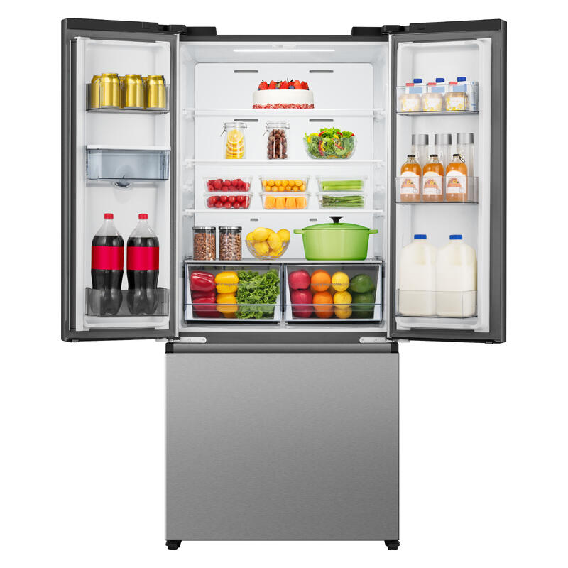 Hisense 544L French Door Fridge Freezer with Water Dispenser - (PureFlex) Stainless Steel