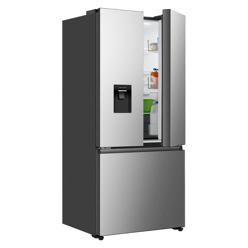 Hisense 544L French Door Fridge Freezer with Water Dispenser - (PureFlex) Stainless Steel