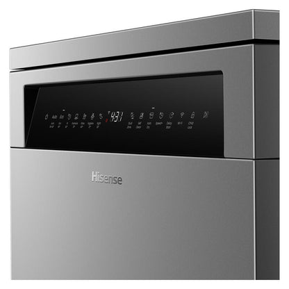 Hisense 15 Place Setting Freestanding Dishwasher - Stainless Steel (Series 5 - Veroshine)