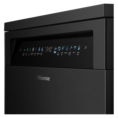 Hisense 16 Place Setting Freestanding Dishwasher - Black (Series 7 - Veroshine)