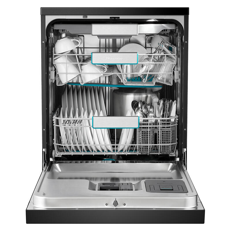 Hisense 16 Place Setting Freestanding Dishwasher - Black (Series 7 - Veroshine)