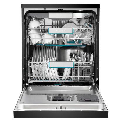 Hisense 16 Place Setting Freestanding Dishwasher - Black (Series 7 - Veroshine)
