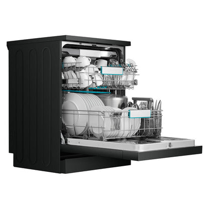 Hisense 16 Place Setting Freestanding Dishwasher - Black (Series 7 - Veroshine)