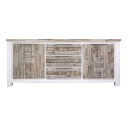 Homestead 2000mm Timber Buffet - White/Wood