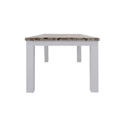 Homestead 9 Piece Dining Suite - White/Timber