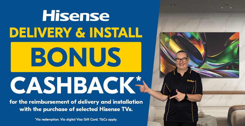 Hisense TV Delivery & Installation Cashback
