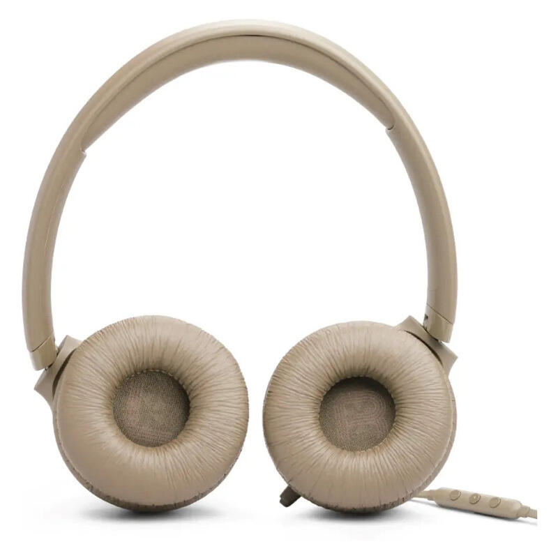 JBL Tune 530 USB-C Wired On-Ear Headphones – Beige