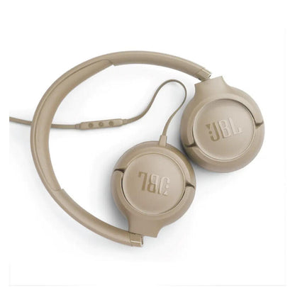 JBL Tune 530 USB-C Wired On-Ear Headphones – Beige