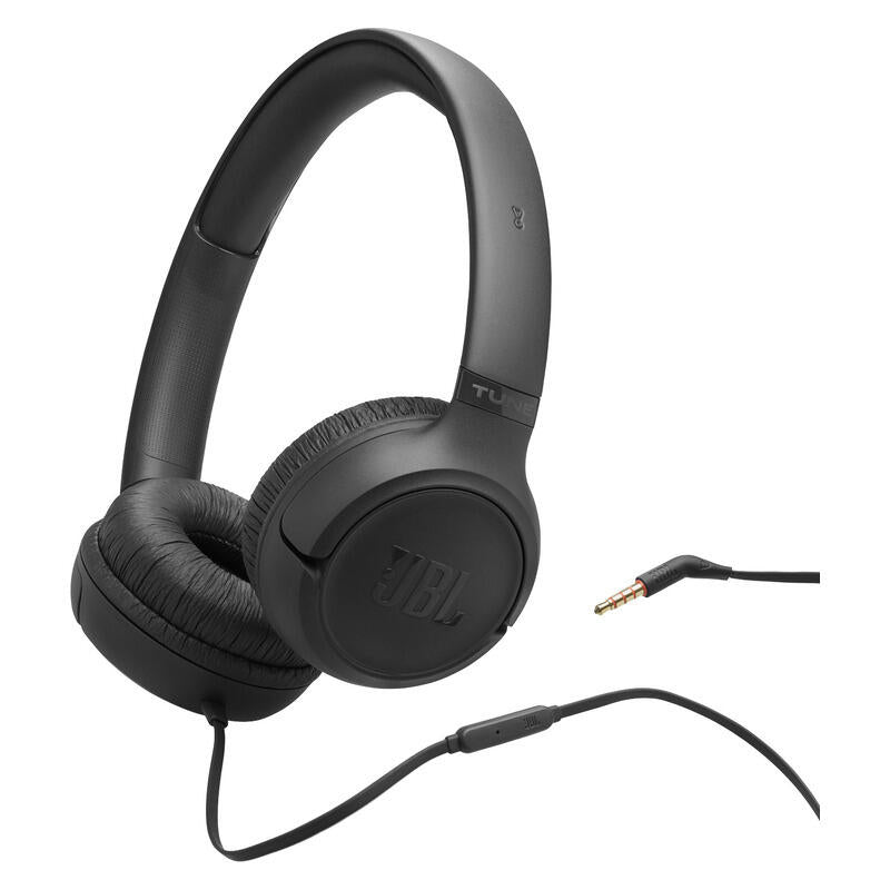 JBL Tune 530 Wired On-Ear Headphones - Black