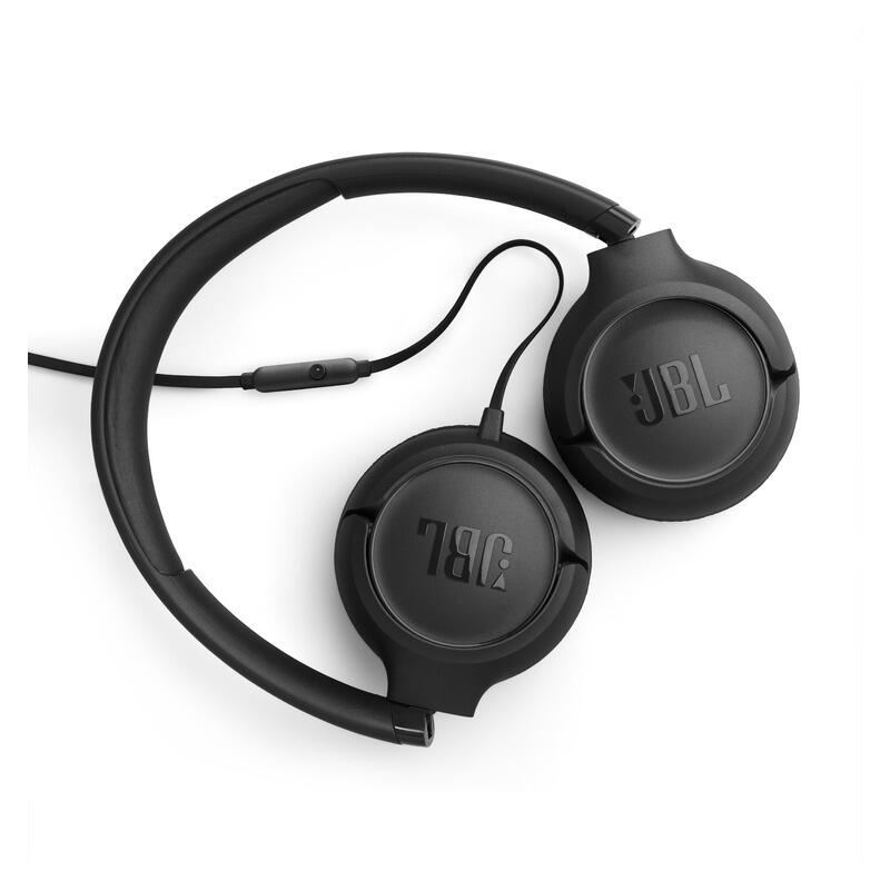 JBL Tune 530 Wired On-Ear Headphones - Black