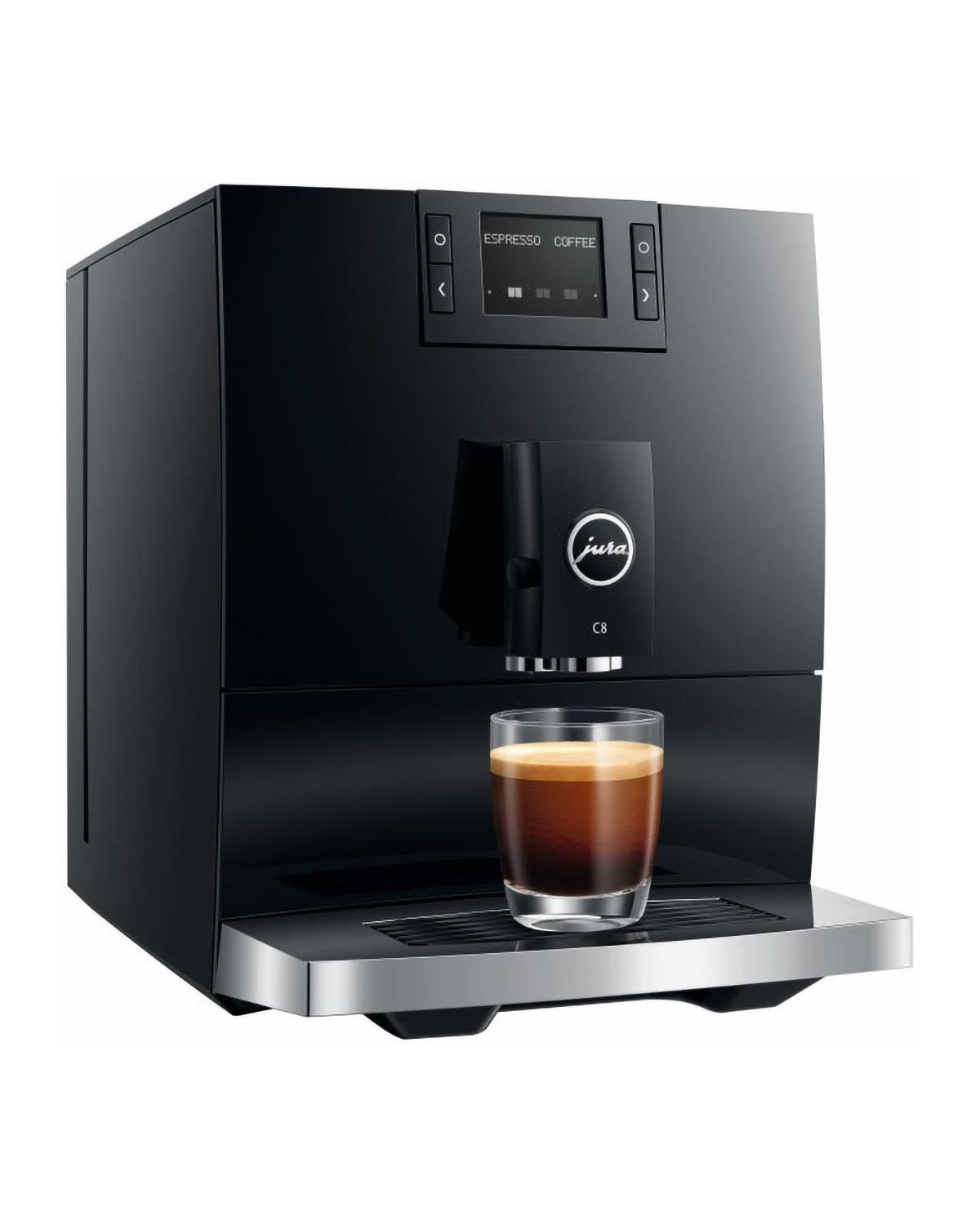 Jura C8 Fully Automatic Coffee Machine - Piano Black
