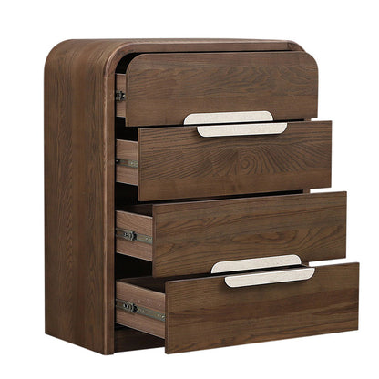 Karvia 4 Drawer Tallboy - Walnut