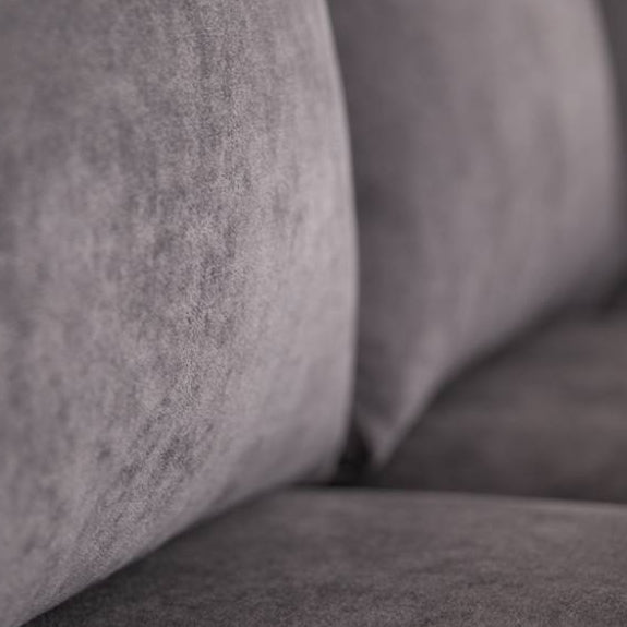 Kristie 3 Seater Fabric Sofa with LHF Chaise - Dark Grey