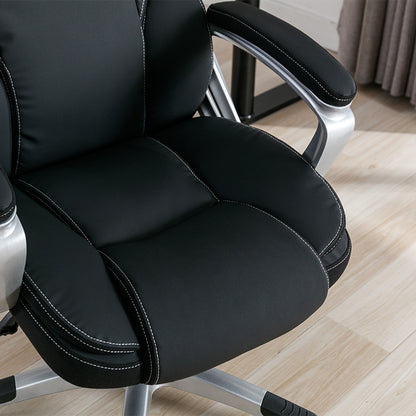 Legacy Gas Lift Gaming and Office Chair - Black/Silver