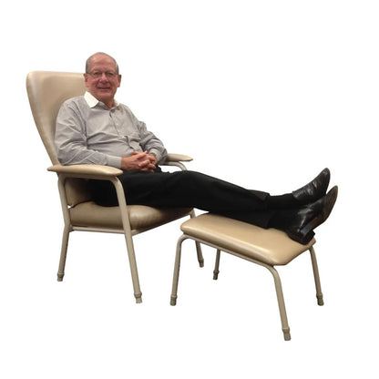Homecraft Height Adjustable Leg Rest Stool - Mocha