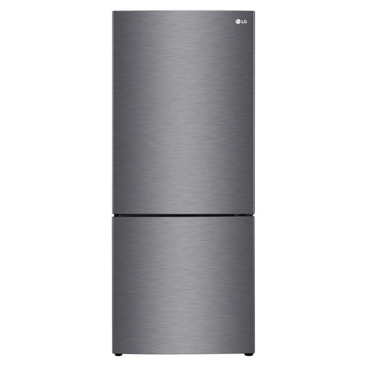 LG 420L Bottom Mount Fridge Freezer - Dark Graphite