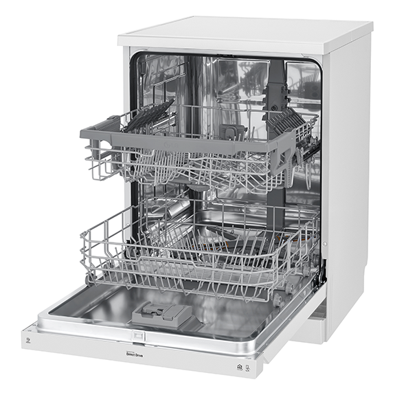 LG 60cm QuadWash Freestanding Dishwasher - White